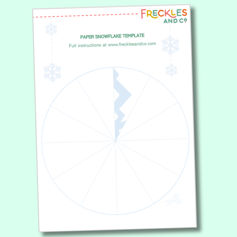 FREE Paper Snowflake Template